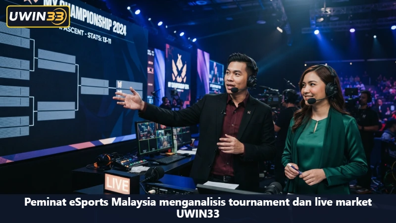 Peminat eSports Malaysia menganalisis tournament dan live market UWIN33