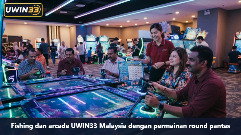 Fishing dan arcade UWIN33 Malaysia dengan permainan round pantas